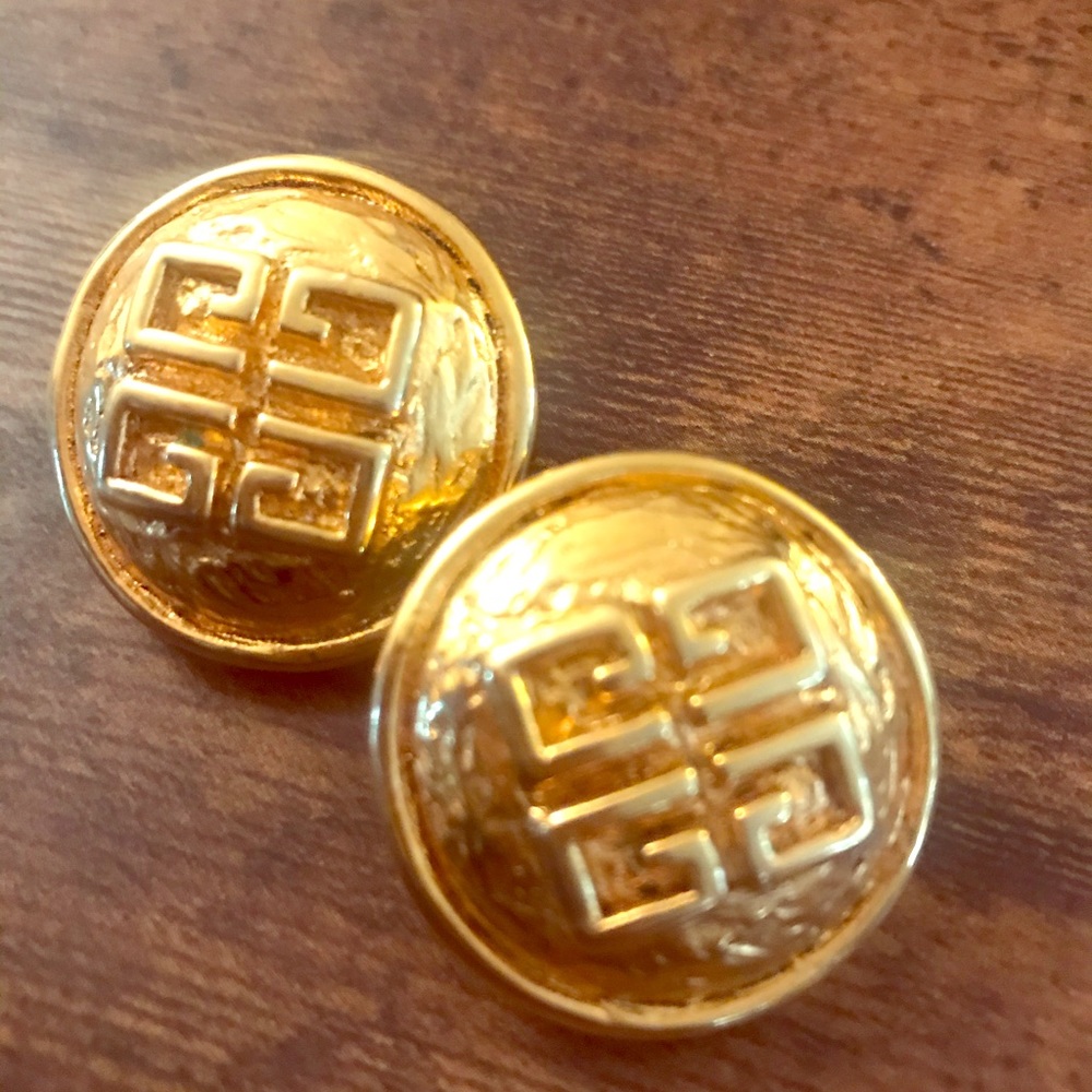 Vintage Givenchy clip on earrings